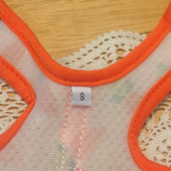 rabbit Harness and Leash, new. Cabbage patch and orange design - Picture 4 of 4